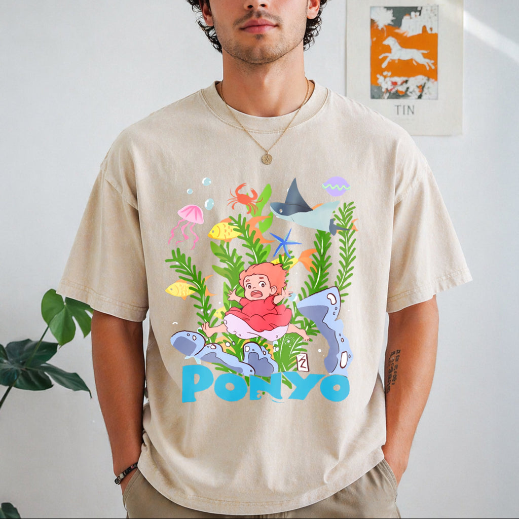 Studio Ghibli Anime Vintage Washed T-Shirt product image 1