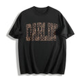 Western Checkered Leopard Cotton T-Shirt product image 1