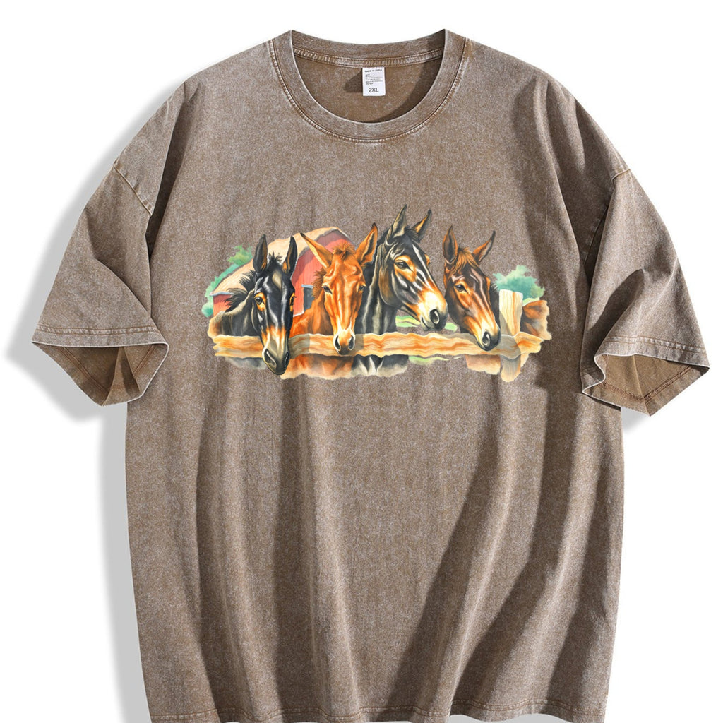 Farm Horse Vintage Washed T-Shirt product image 3