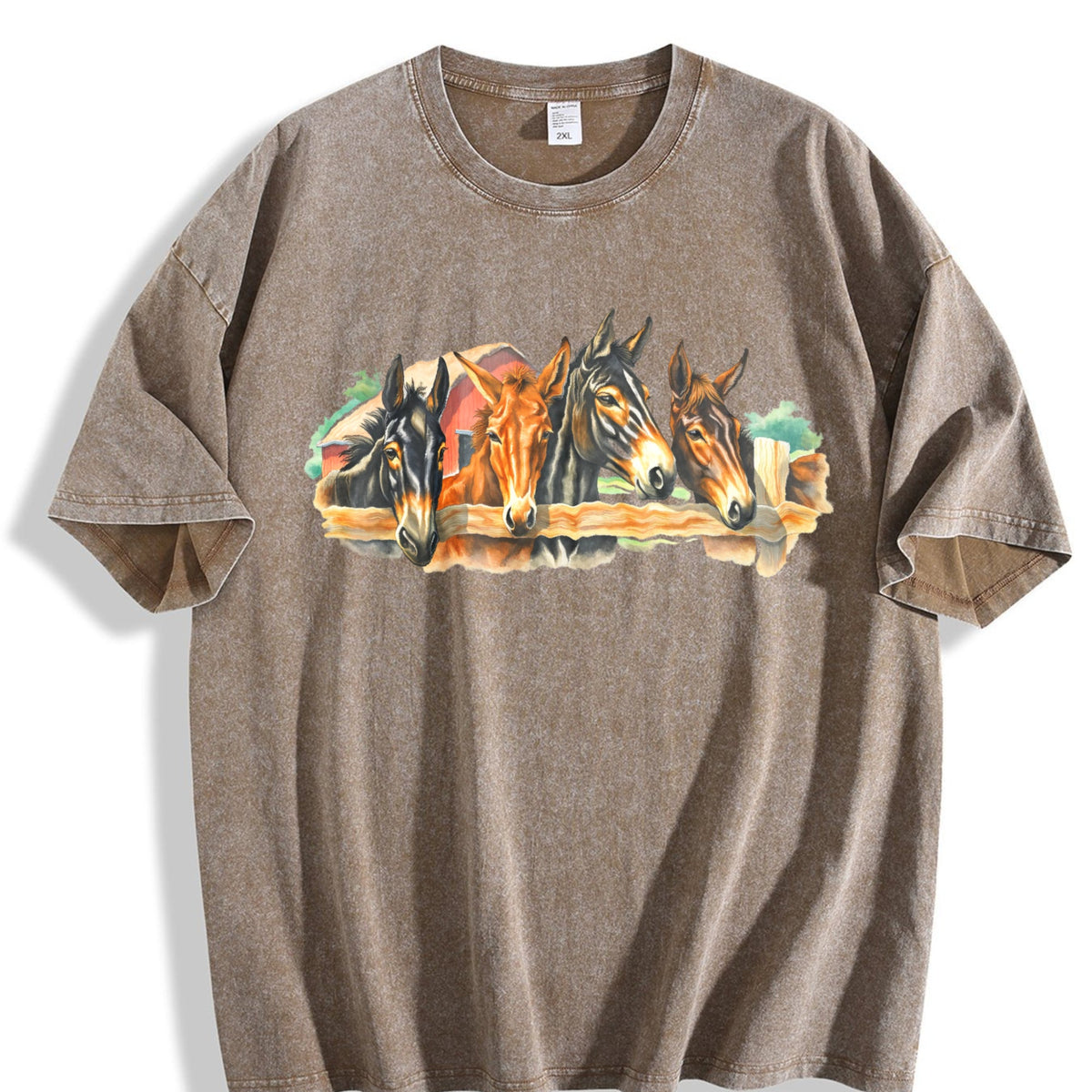 Farm Horse Vintage Washed T-Shirt product image 3