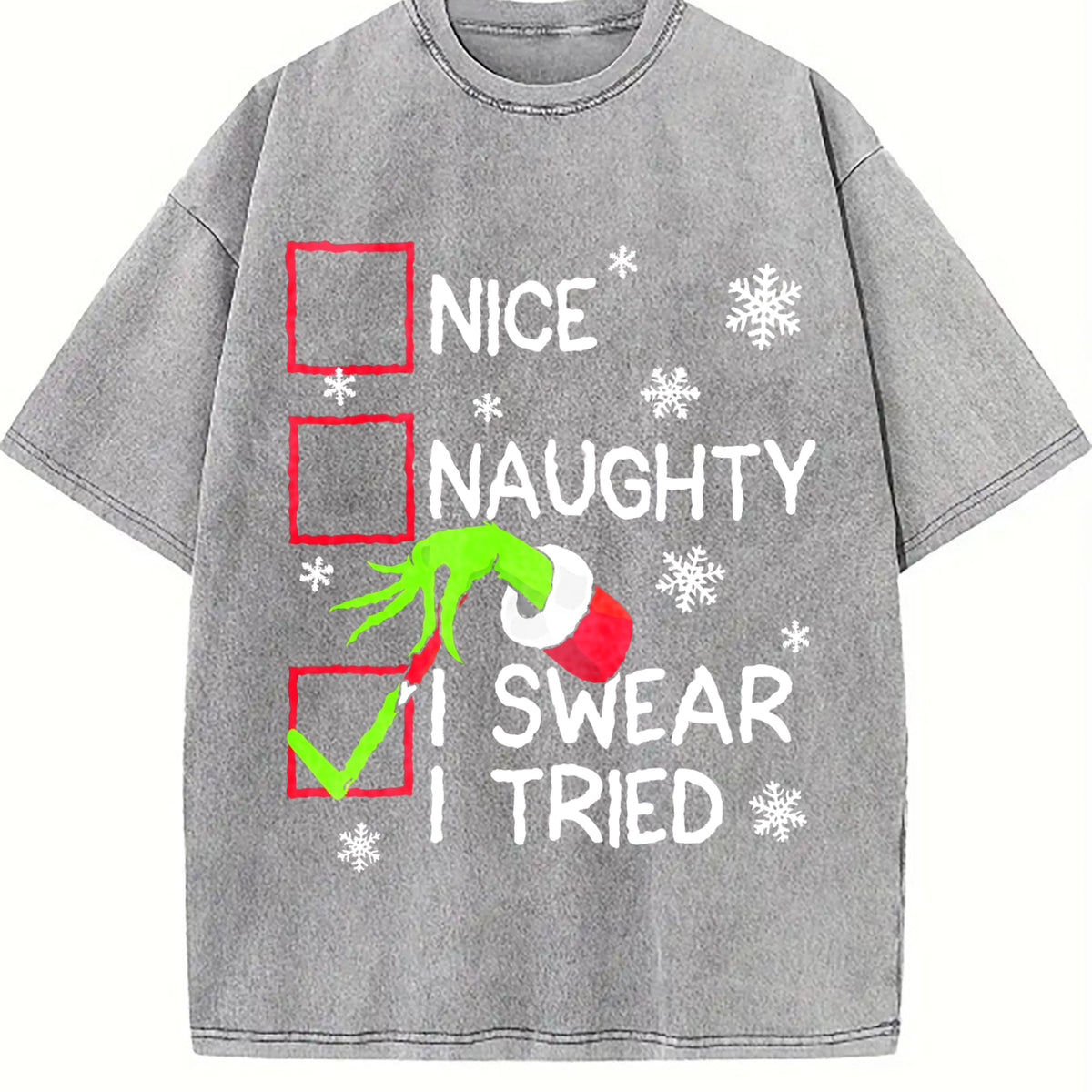Groovy Naughty I Swear I Tried Christmas Holiday Vintage product image 4