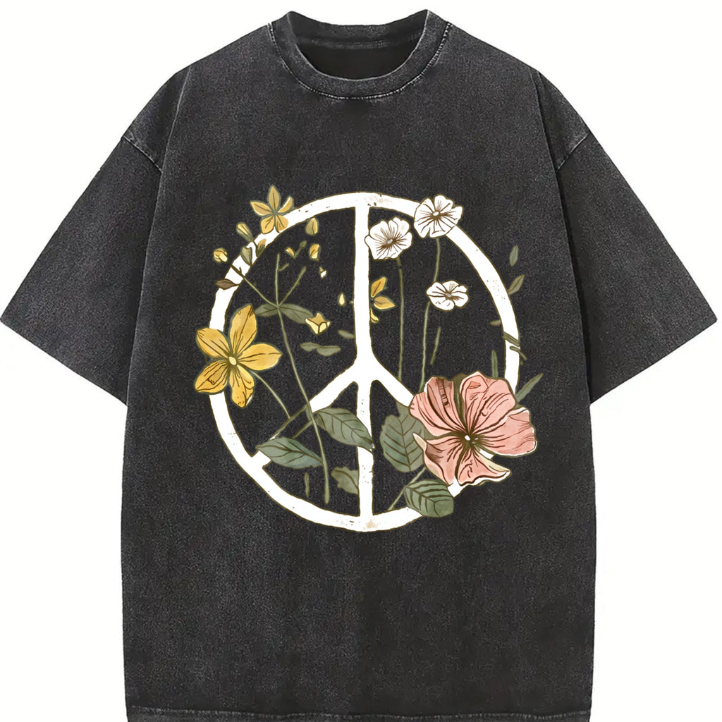 Bohemian - Floral Vintage Washed T-Shirt product image 2