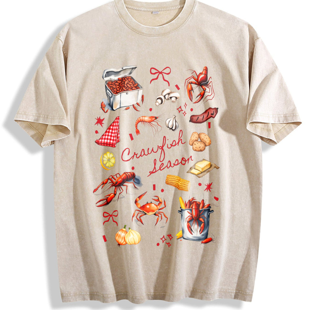 Crawfish Vintage Washed T-Shirt product image 1