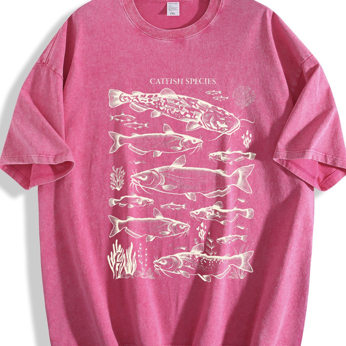 Catfish Species 90s Vintage Washed T-Shirt product image 7