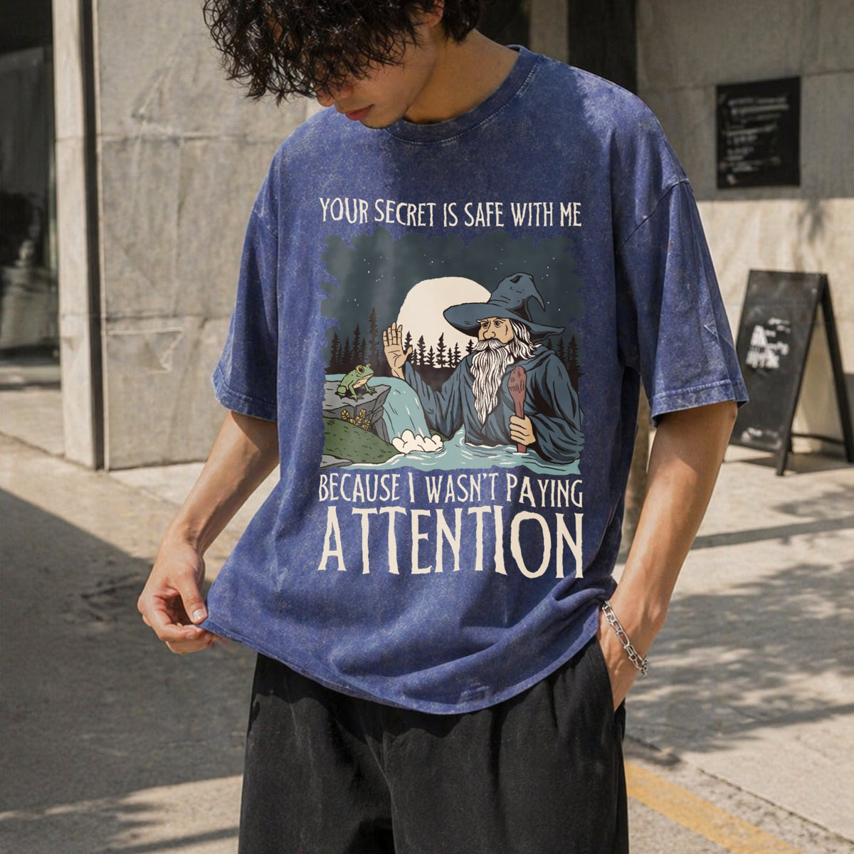 Your Secret Is Safe With Me Vintage Washed T-Shirt product image 8