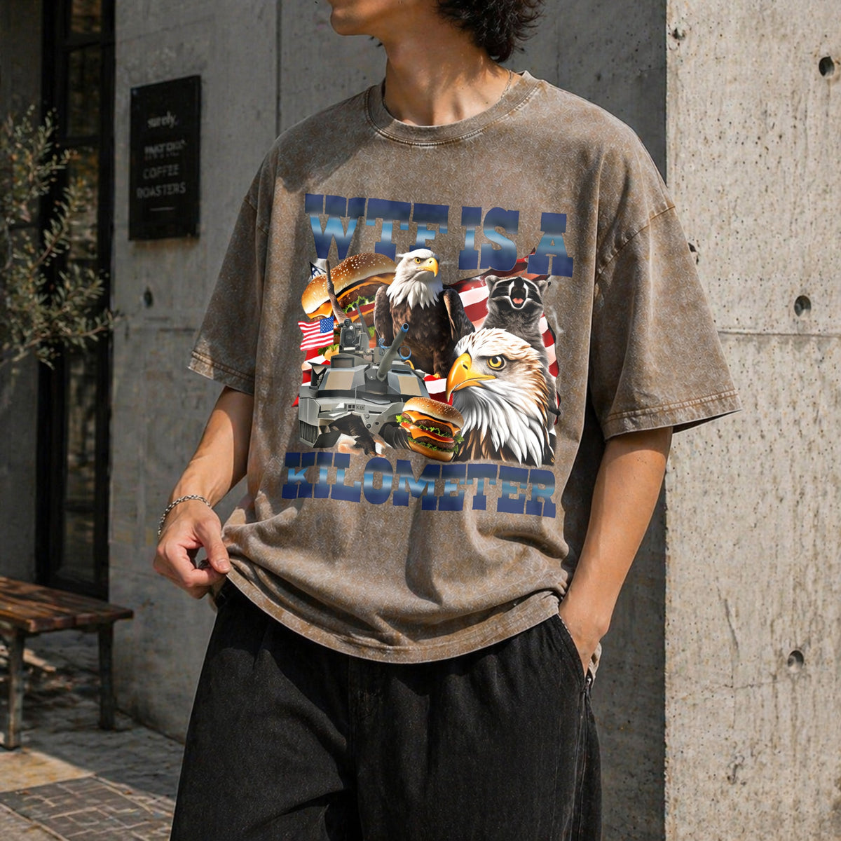 WTF Is A Killometer Vintage Washed T-Shirt product image 3