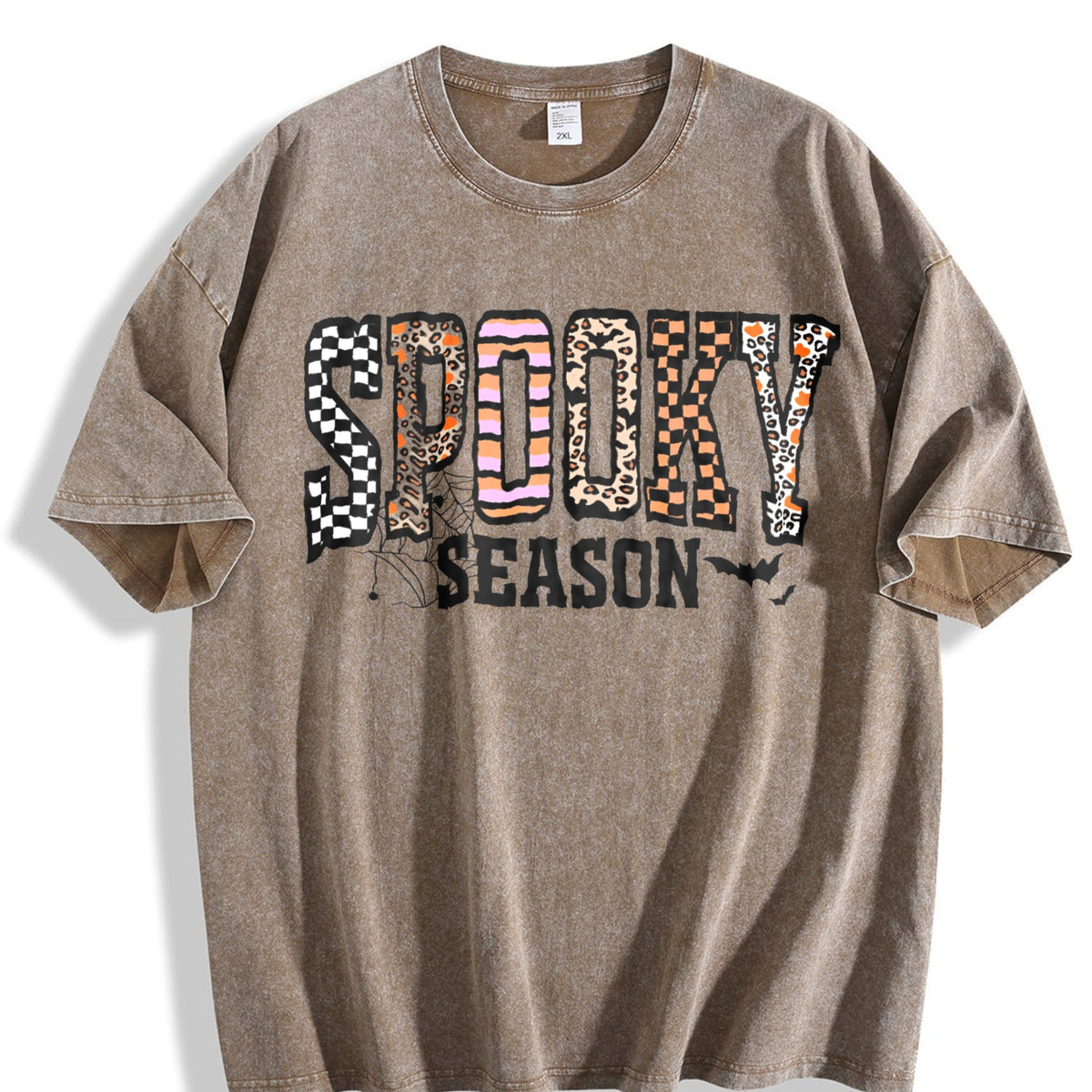 Halloween Spooky Coquette Vintage Washed T-Shirt product image 3