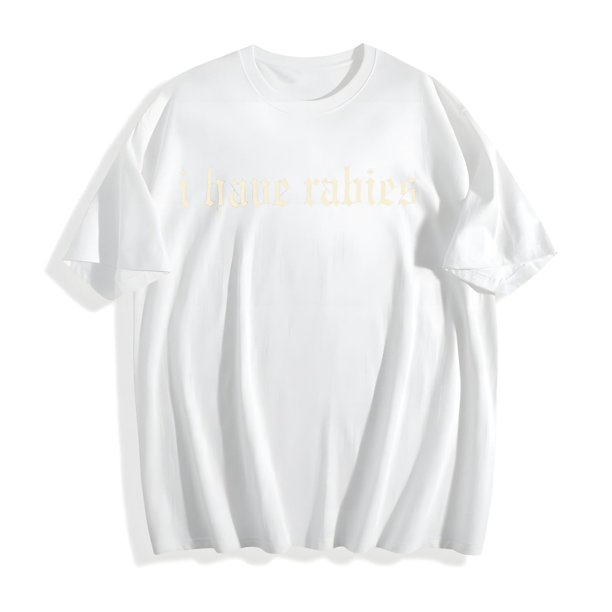 I Have Rabies Funny Dark Humor Cotton T-Shirt product image 2