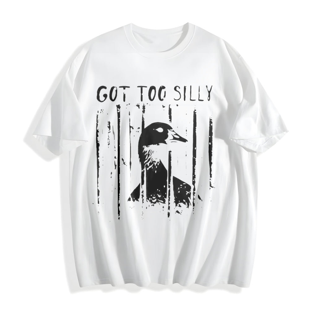 Unhinged Goose Got Too Silly Jail Meme Boxy Dtg Cotton product image 2