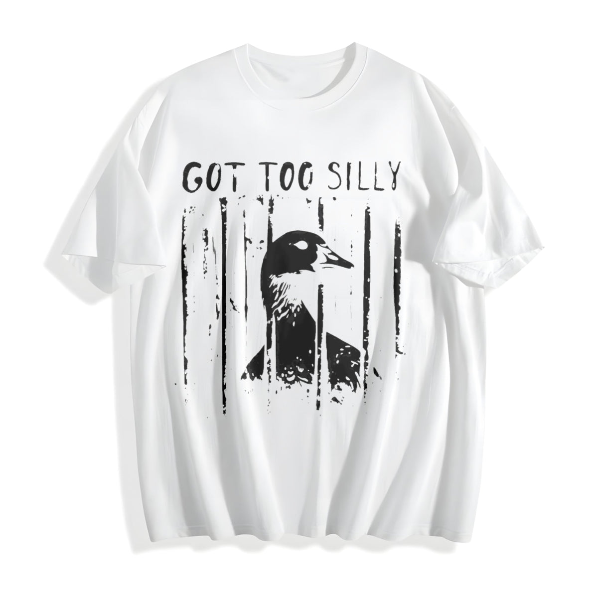Unhinged Goose Got Too Silly Jail Meme Boxy Dtg Cotton product image 2
