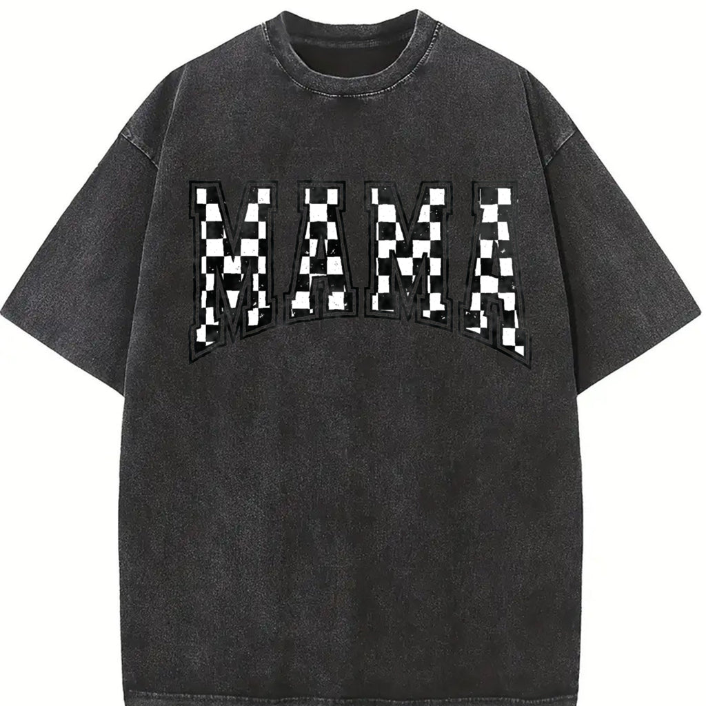 Checkered Mama Vintage Washed T-Shirt product image 2
