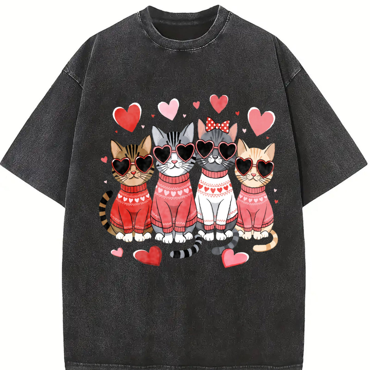 Valentine's Day : Winter A Cat With Heart-shaped Vintage product image 2