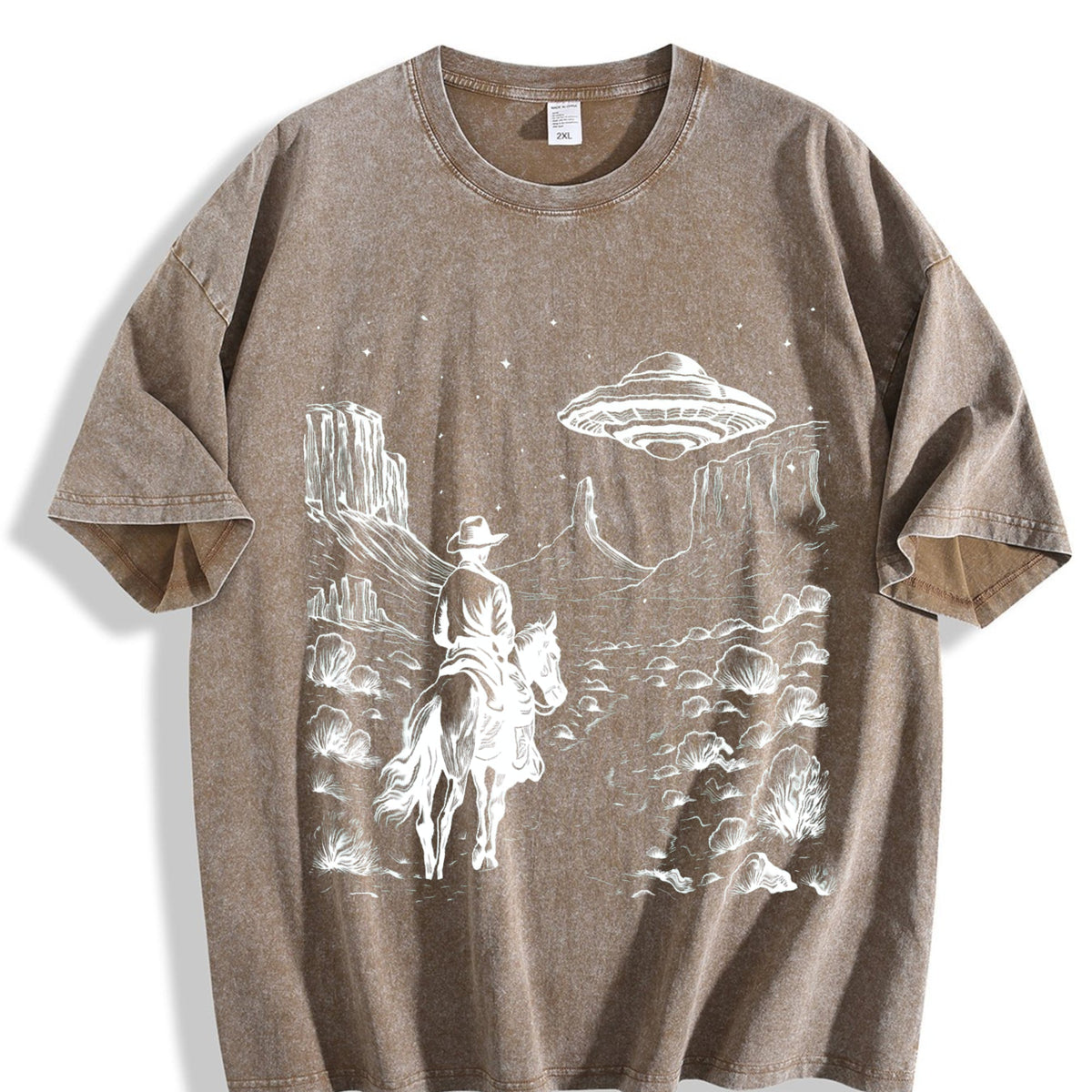 Cowboy Western 90s Vintage Washed T-Shirt product image 3