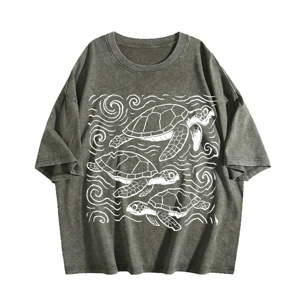 Turtles Ocean 90s Vintage Washed T-Shirt product image 4