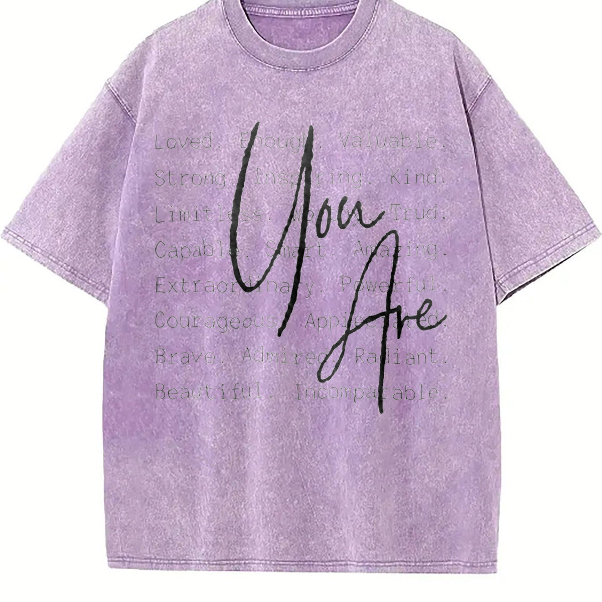 Inspirational Quote 'you Are Loved & Valued' Vintage Washed product image 6