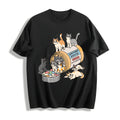 Serotonin Cats Cotton T-Shirt product image 1