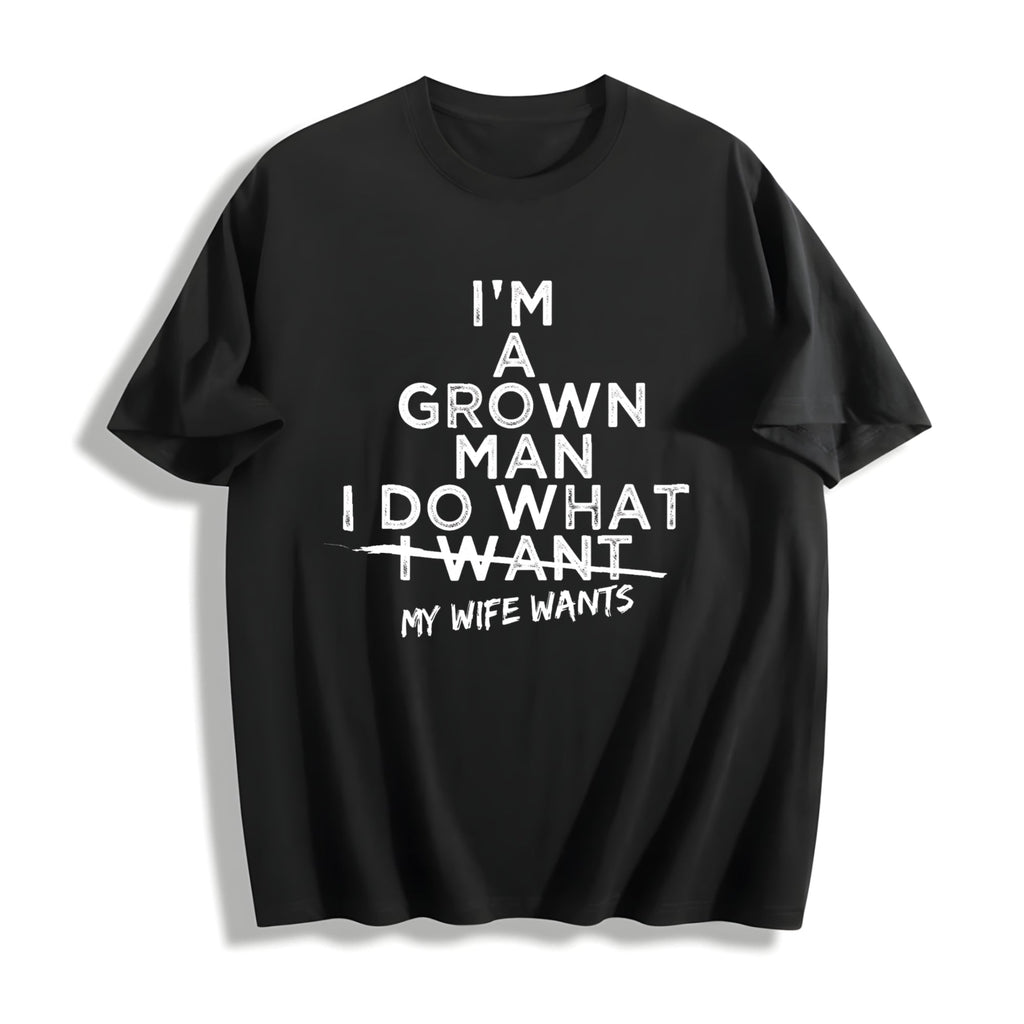 Funny I Do What My Wife Wants Husband From - Black With product image 1