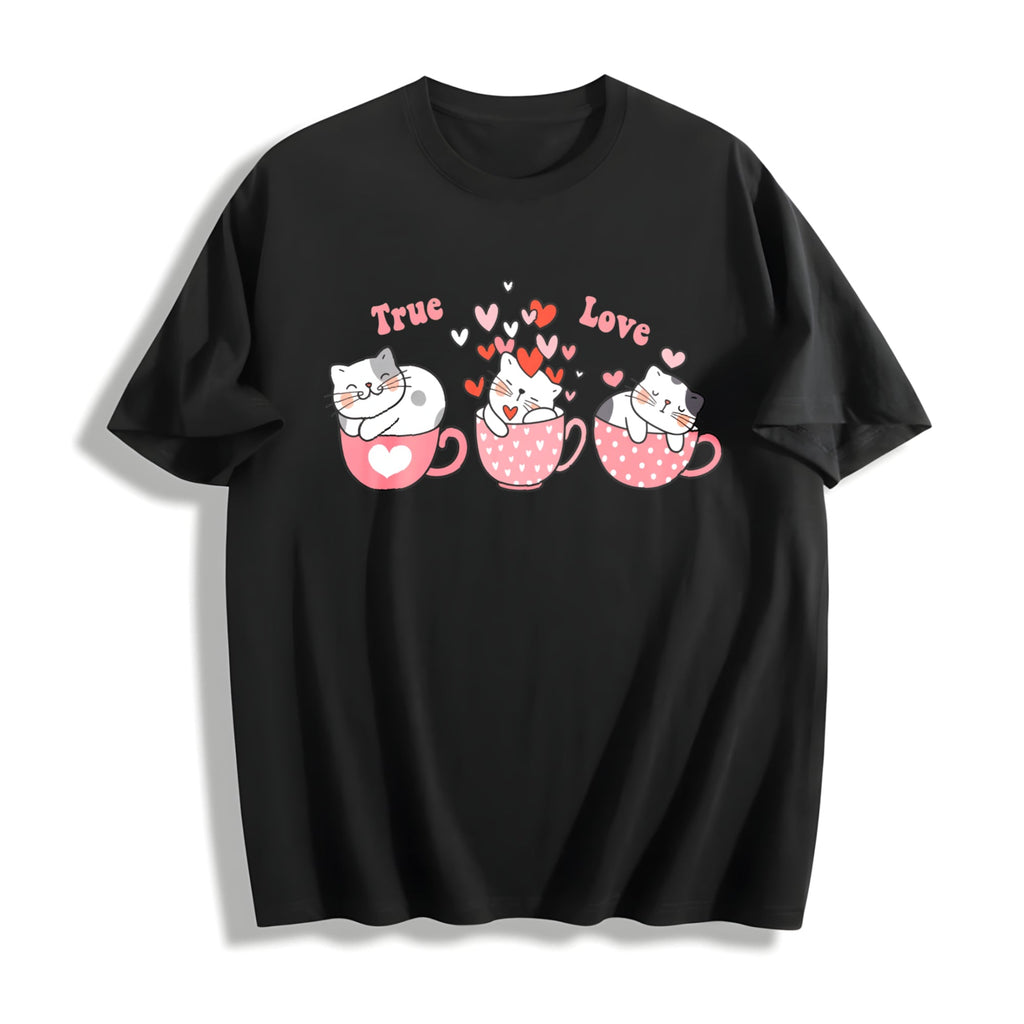 Cat Love True Cotton T-Shirt product image 1