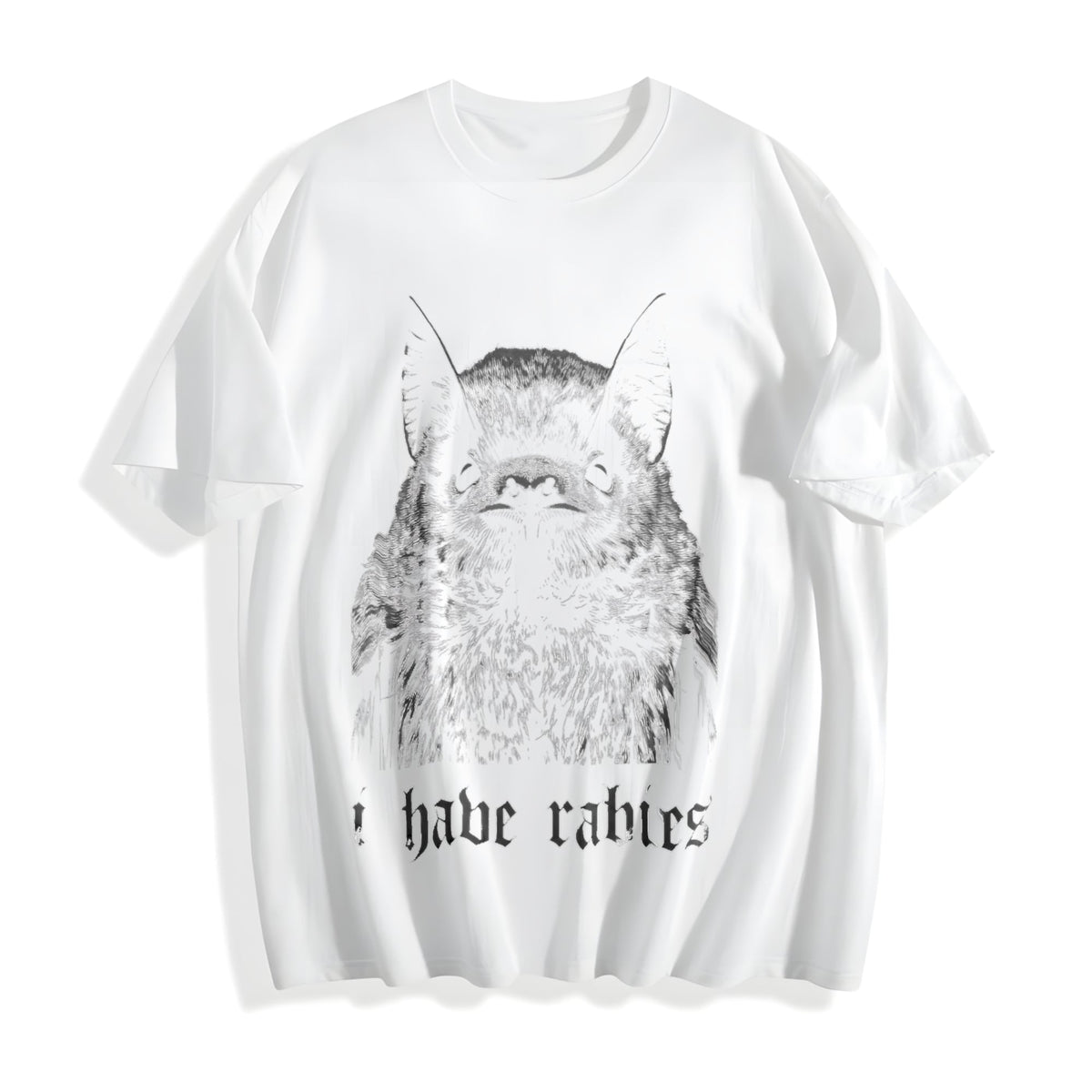 I Have Rabies Bat Cotton T-Shirt product image 2