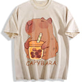 Capybara - Cute & Tea Vintage Washed T-Shirt product image 1