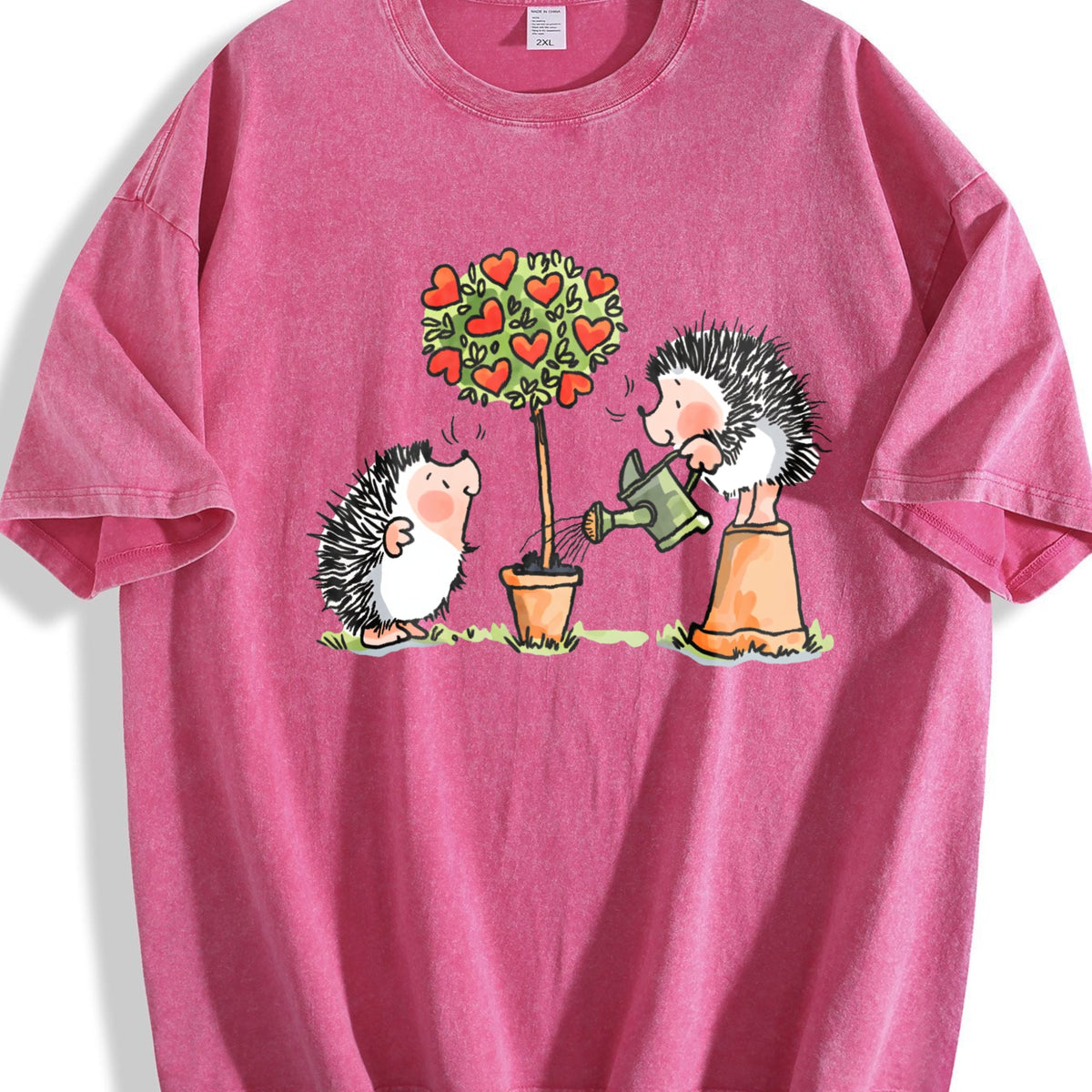 Hedgehog & Hearts - With Love Vintage Washed T-Shirt product image 7
