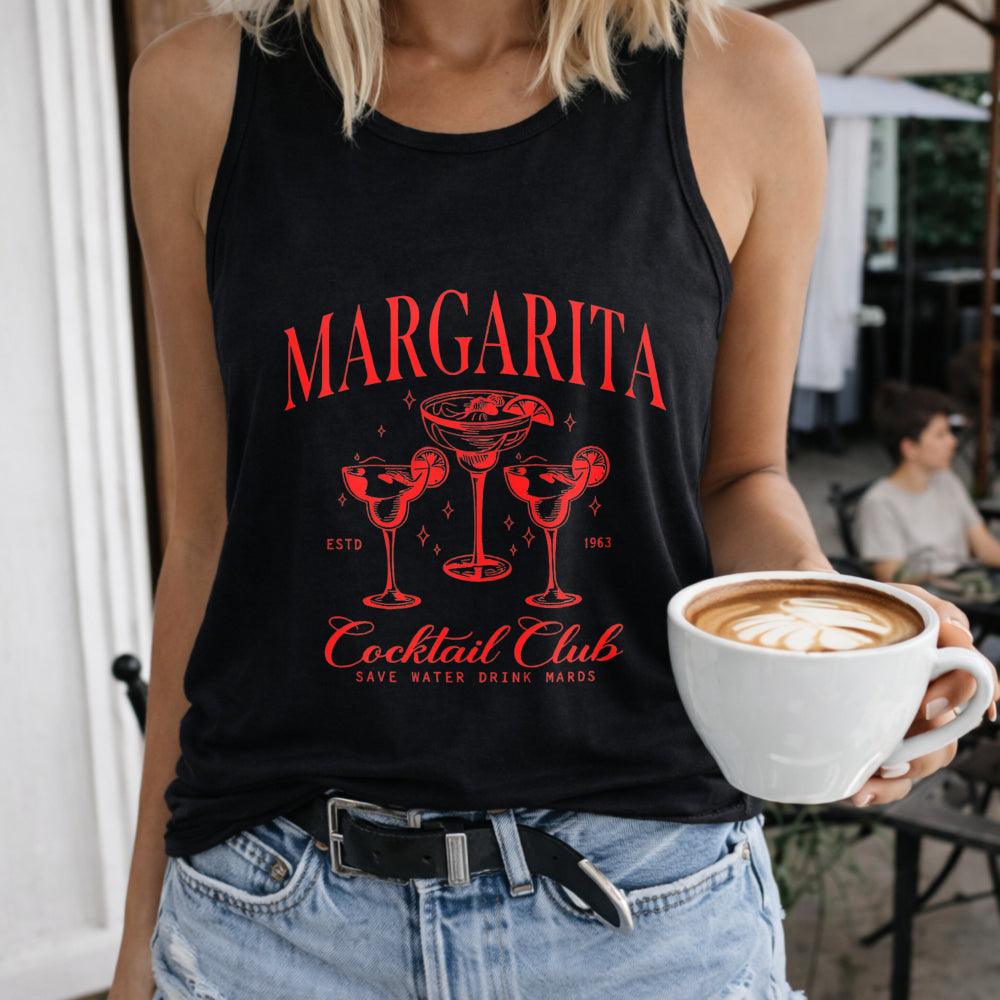 Margarita Letters & Cocktail Women's Tank Top