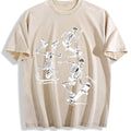 3 Skeletons Skateboarding 90s Vintage Washed T-Shirt product image 1
