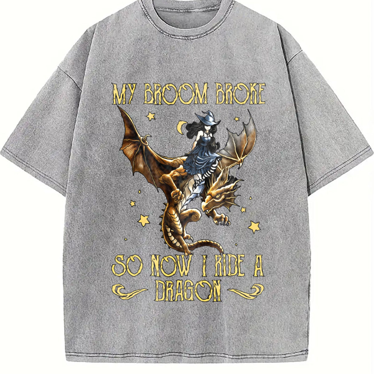 Sister Autumn : Witch Riding A Flying Dragon Letter Vintage product image 5