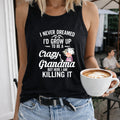 Crazy Grandma Killing It Women's Tank Top
