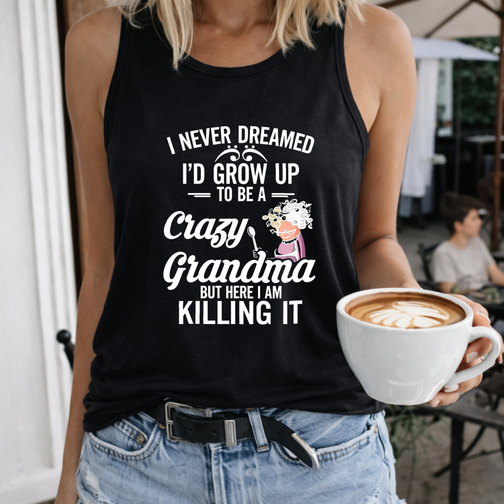 Crazy Grandma Killing It Women's Tank Top