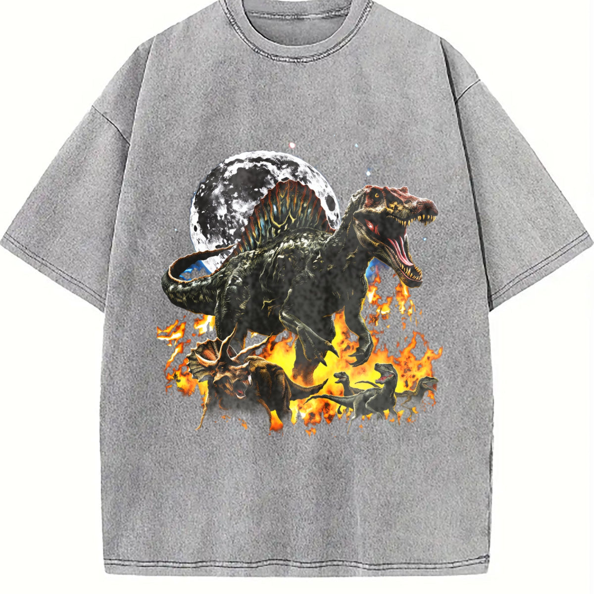 Dinosaur 90s Vintage Washed T-Shirt product image 5