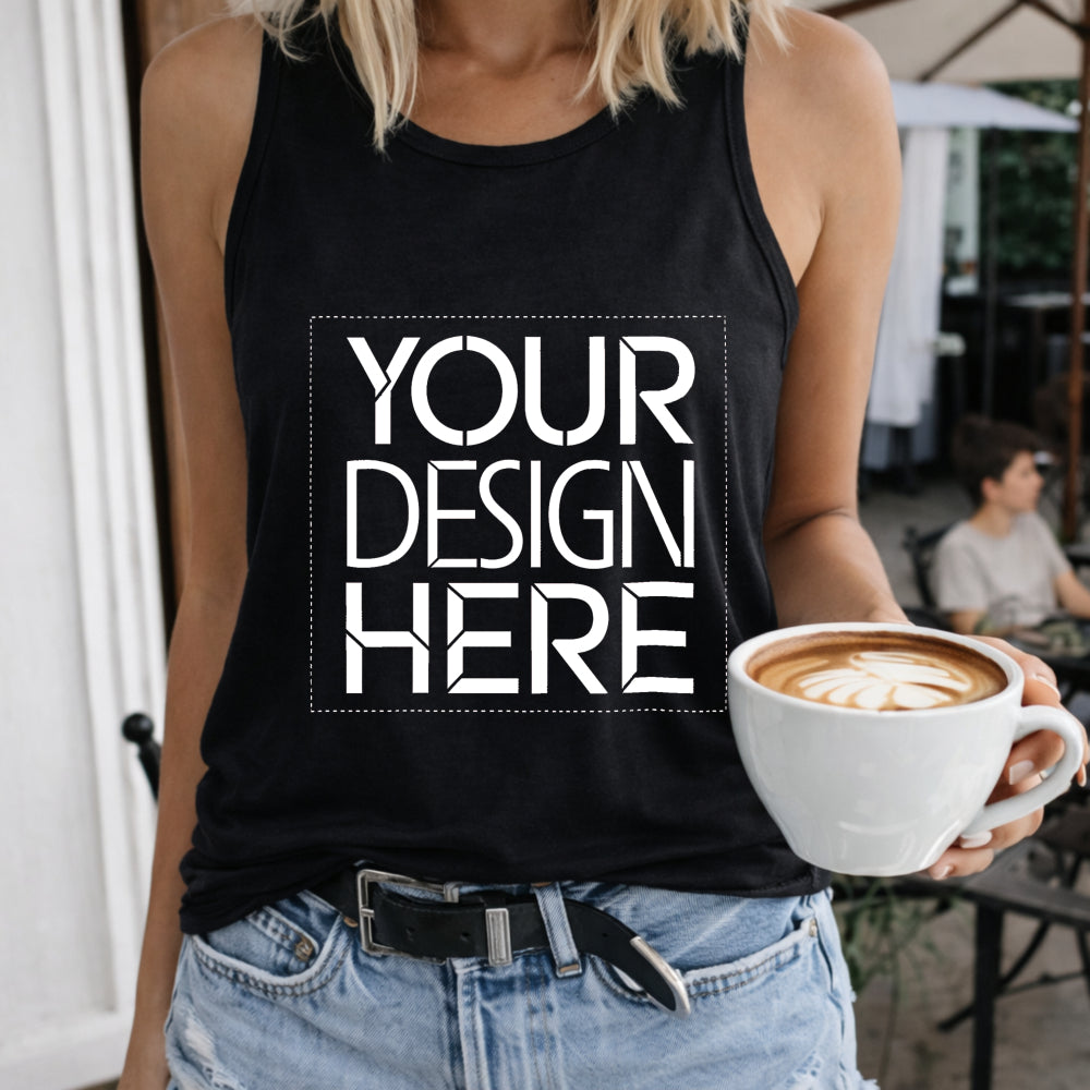 Photo And Text - Tanks That Can Feature Your Own Images Logos Women's Tank Top