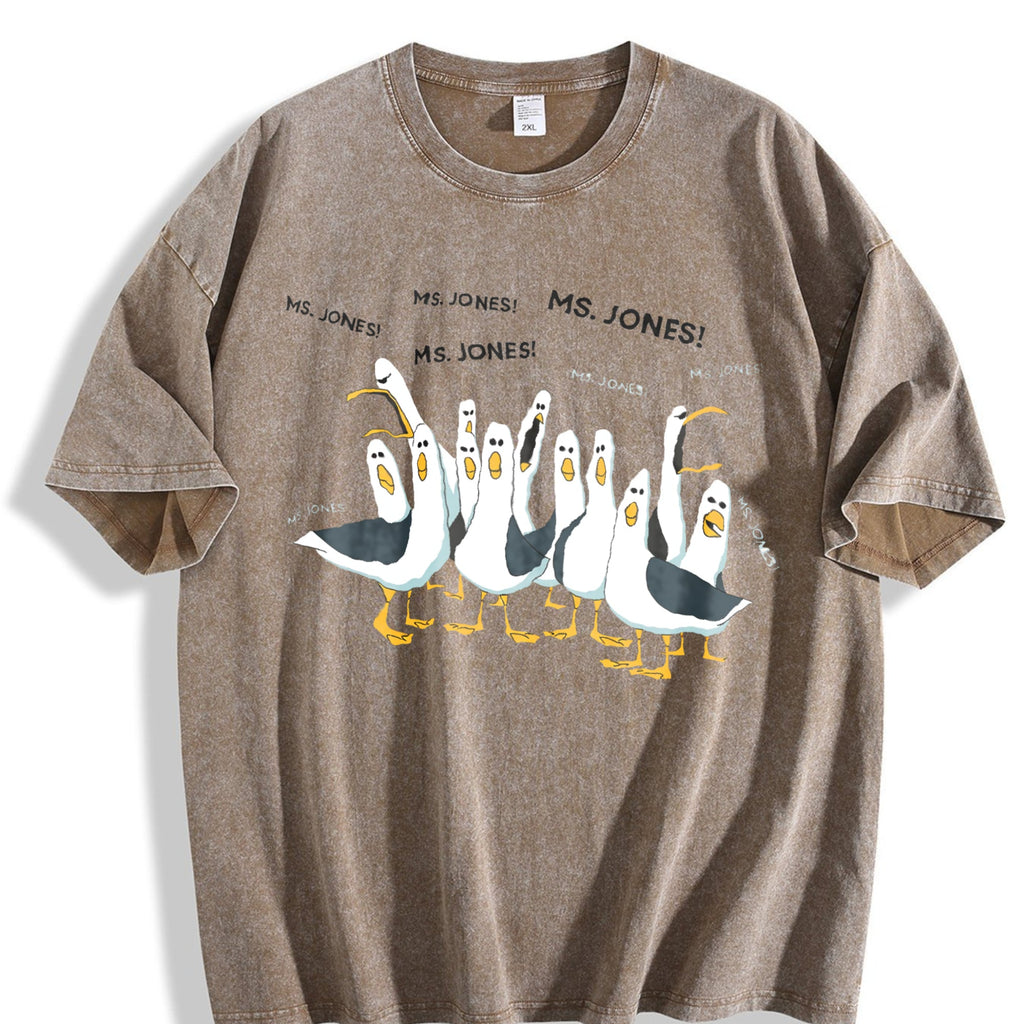 Seagull Teacher Vintage Washed T-Shirt product image 3