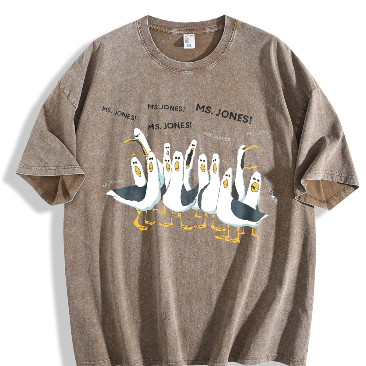 Seagull Teacher Vintage Washed T-Shirt product image 3