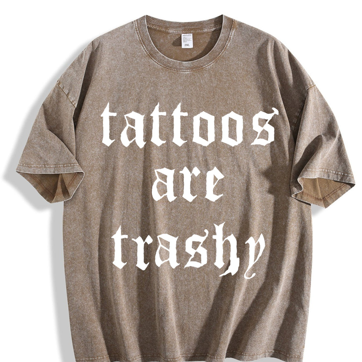 Tattoos Are Trash Vintage Washed T-Shirt product image 3