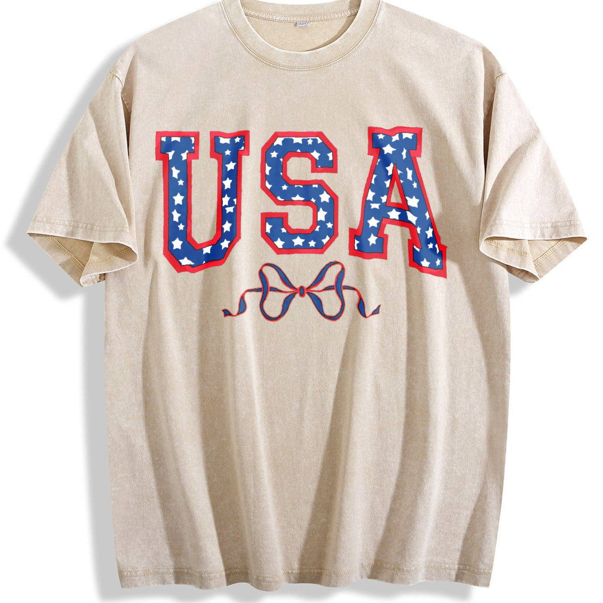 USA Bow Coquette Vintage Washed T-Shirt product image 1