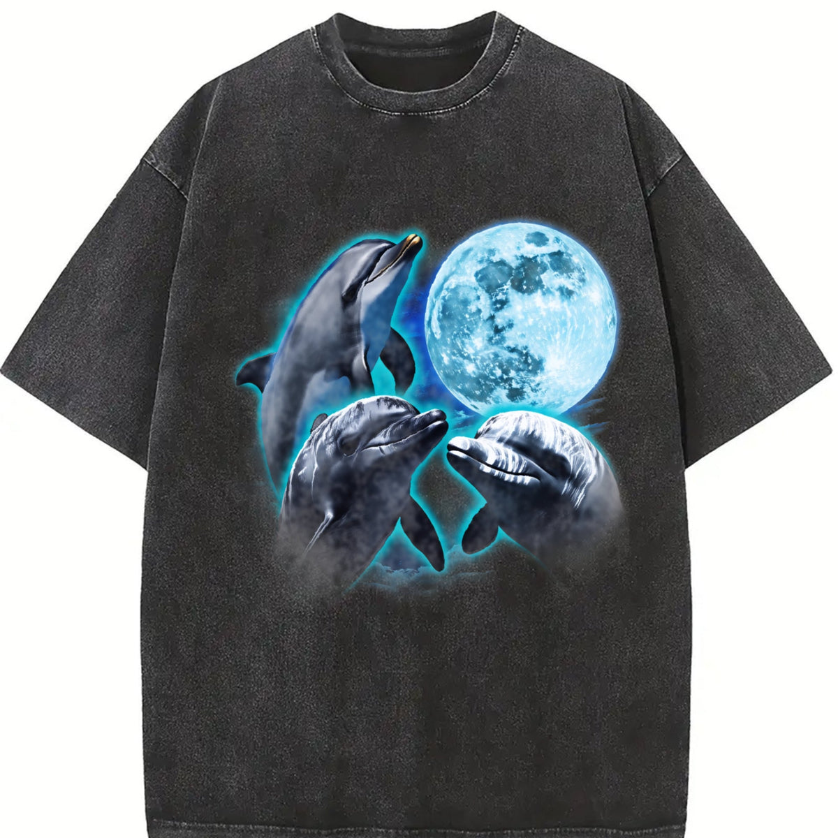 Three Dolphin Vintage Washed T-Shirt product image 2