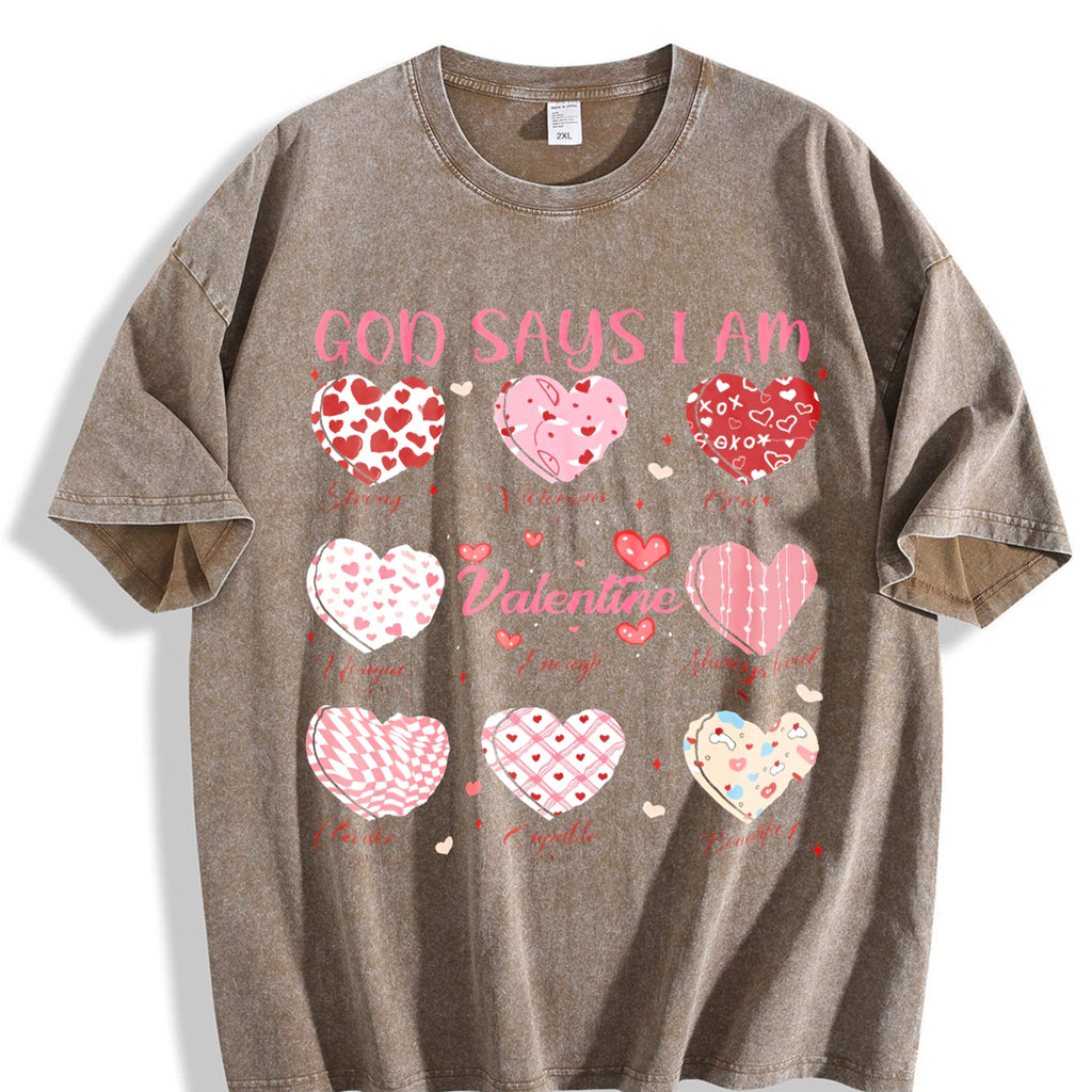 Love Jesus God Vintage Washed T-Shirt product image 3