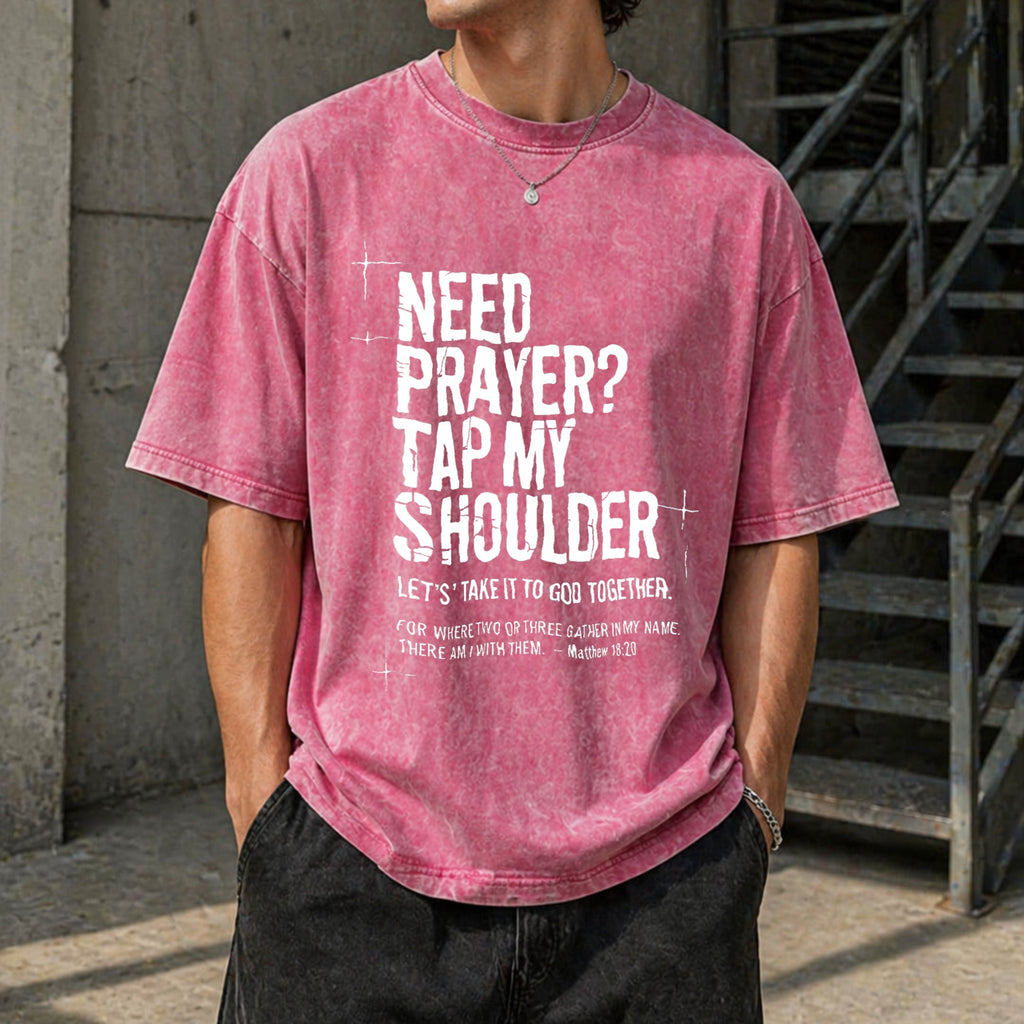Need Prayer Tap My Shoulder Bible Verse Christian Vintage product image 7