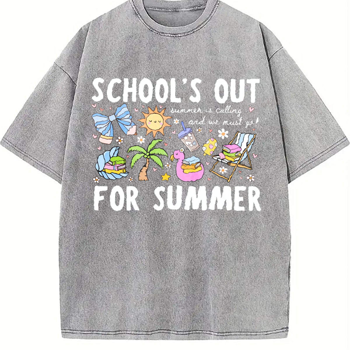 School's Out for Summer Vintage Washed T-Shirt product image 4