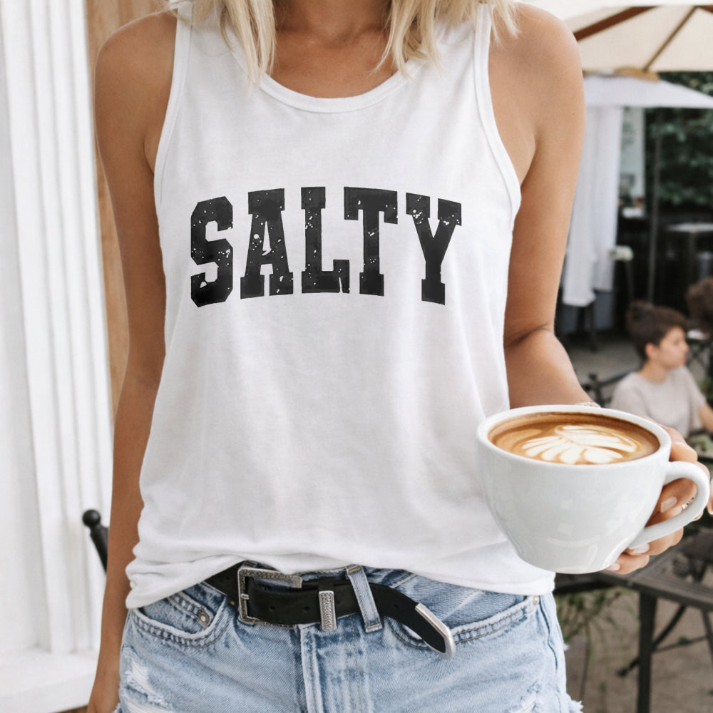 Salty - Black Summer & Spring Women's Tank Top