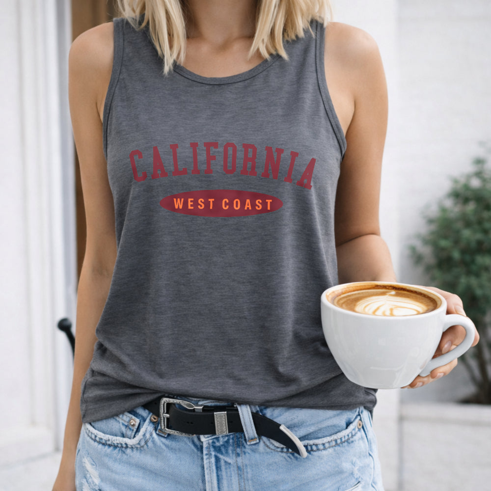 California West Coast - Orange Tank Women's Tank Top