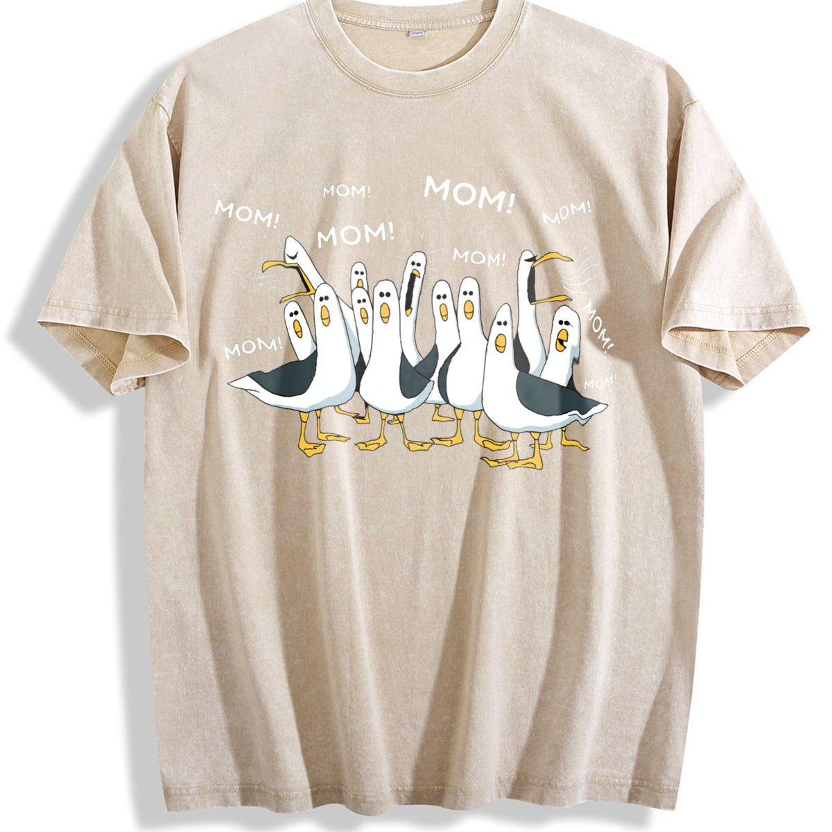 Seagull Mom Vintage Washed T-Shirt product image 1
