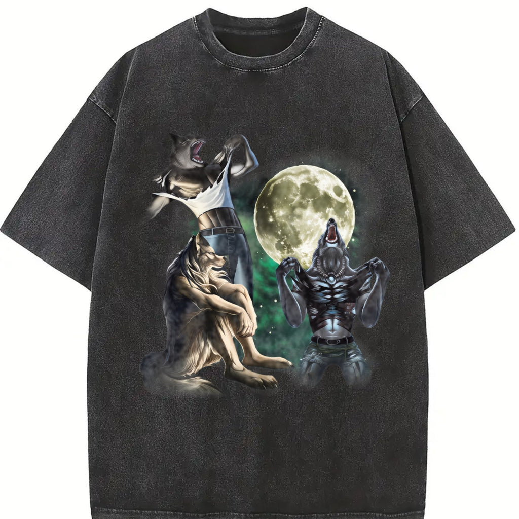 Alpha Wolf 90s Vintage Washed T-Shirt product image 2