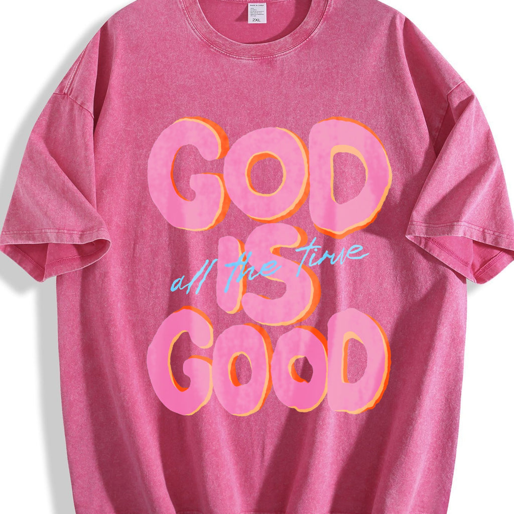 Is Good All The Time Letters Old Is Vintage Washed T-Shirt product image 5