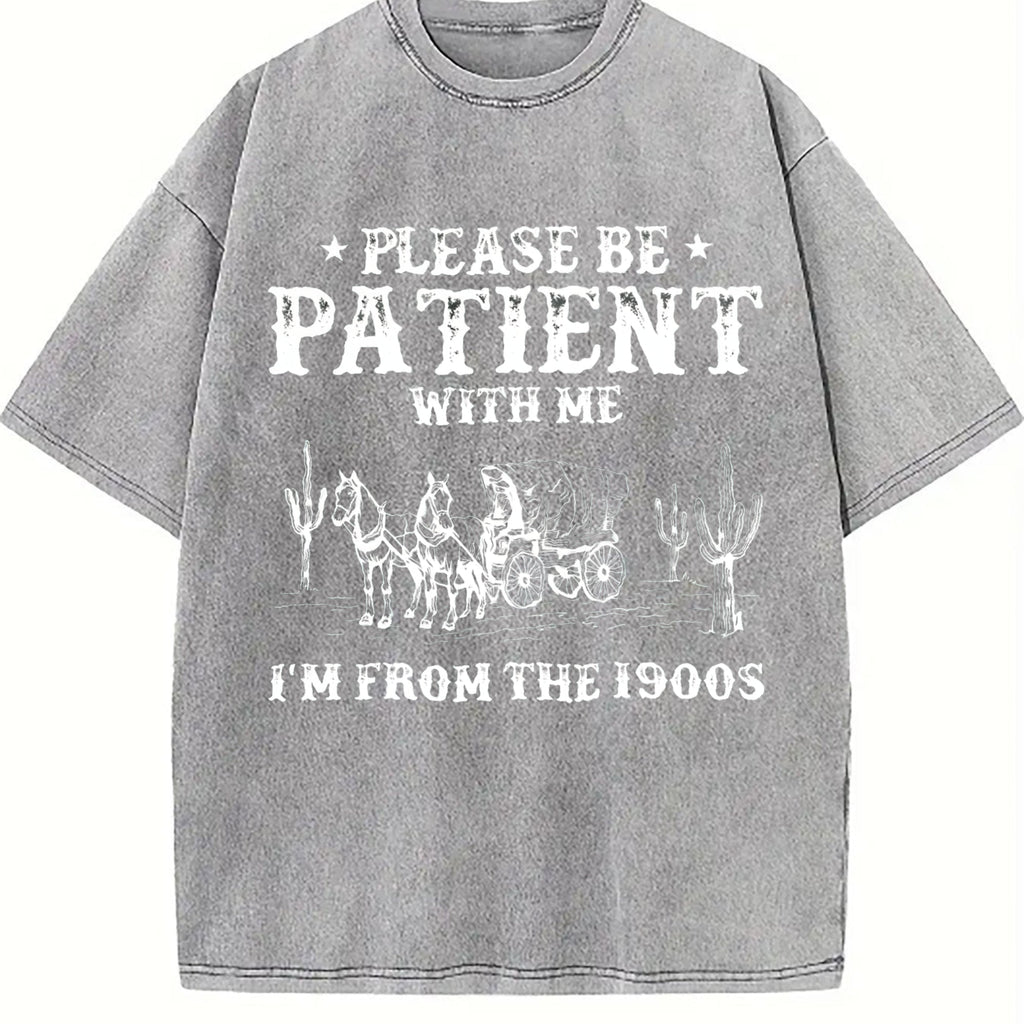 Please Be Patient I'm from the 1900s Vintage Washed T-Shirt product image 5