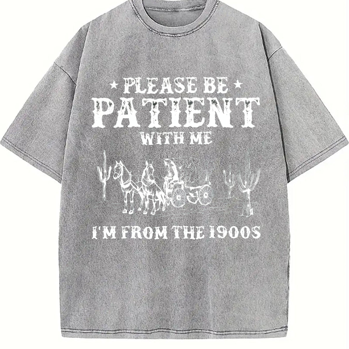 Please Be Patient I'm from the 1900s Vintage Washed T-Shirt product image 5