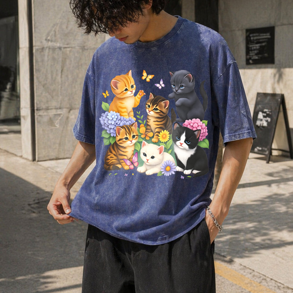 Kitten Vintage Washed T-Shirt product image 8