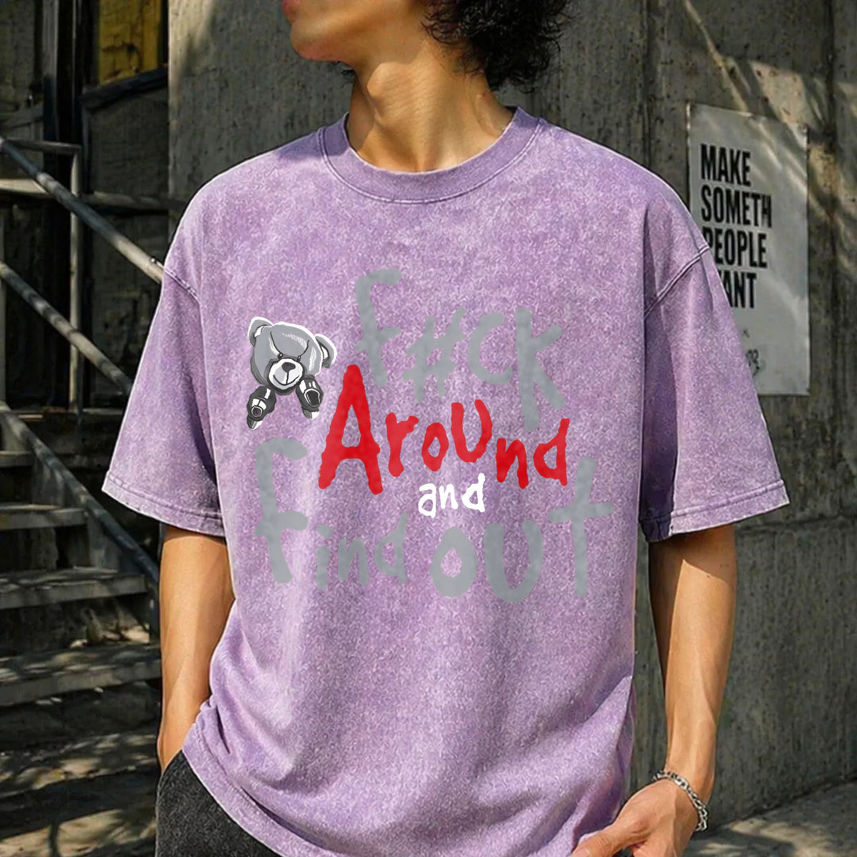 Boxer Bear - Fk Around And Find Out Vintage Washed T-Shirt product image 6