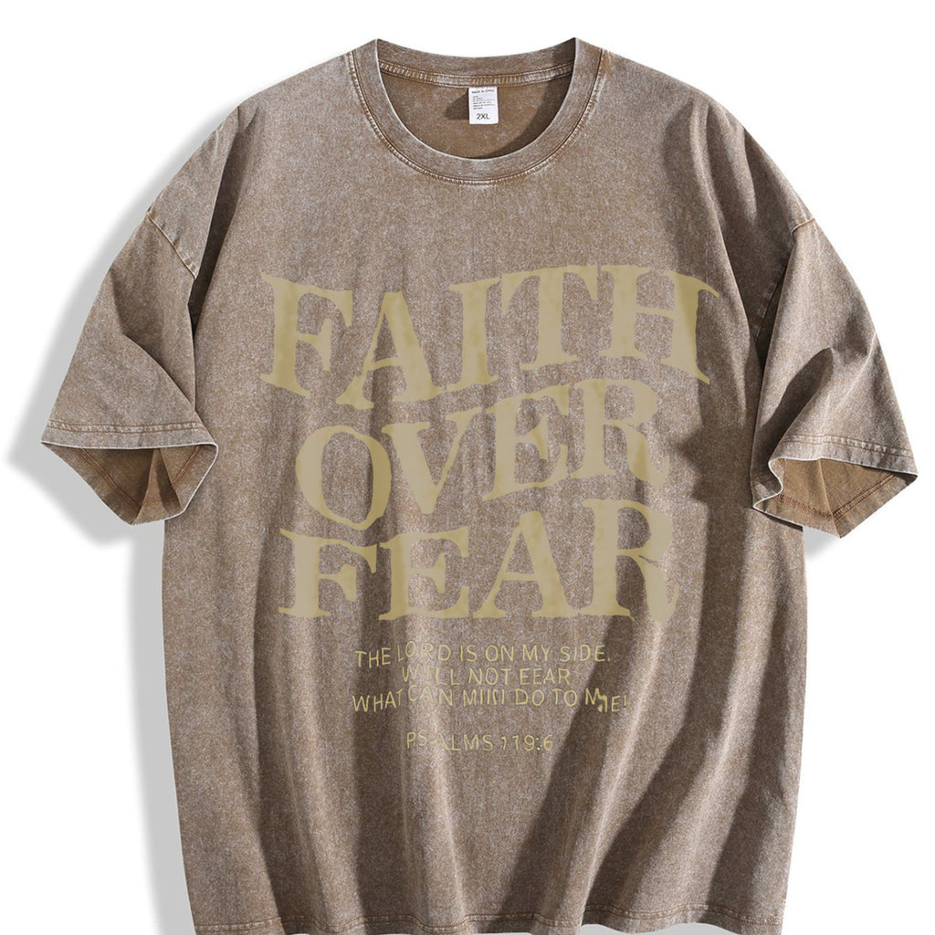 Faith Over Fear 230 Brand Vintage Washed T-Shirt product image 3